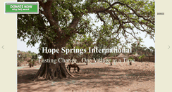 Desktop Screenshot of hopespringsint.com
