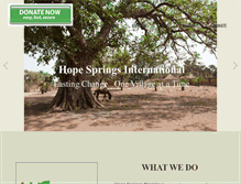 Tablet Screenshot of hopespringsint.com